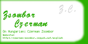 zsombor czerman business card